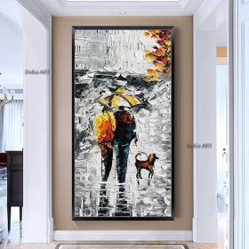 Handmade Thick Texture Landscape Oil Paintings On Canvas Wall Art Decoration Modern Abstract Picture For Home Living Room hallway bedroom luxurio (size: 70x140cm)
